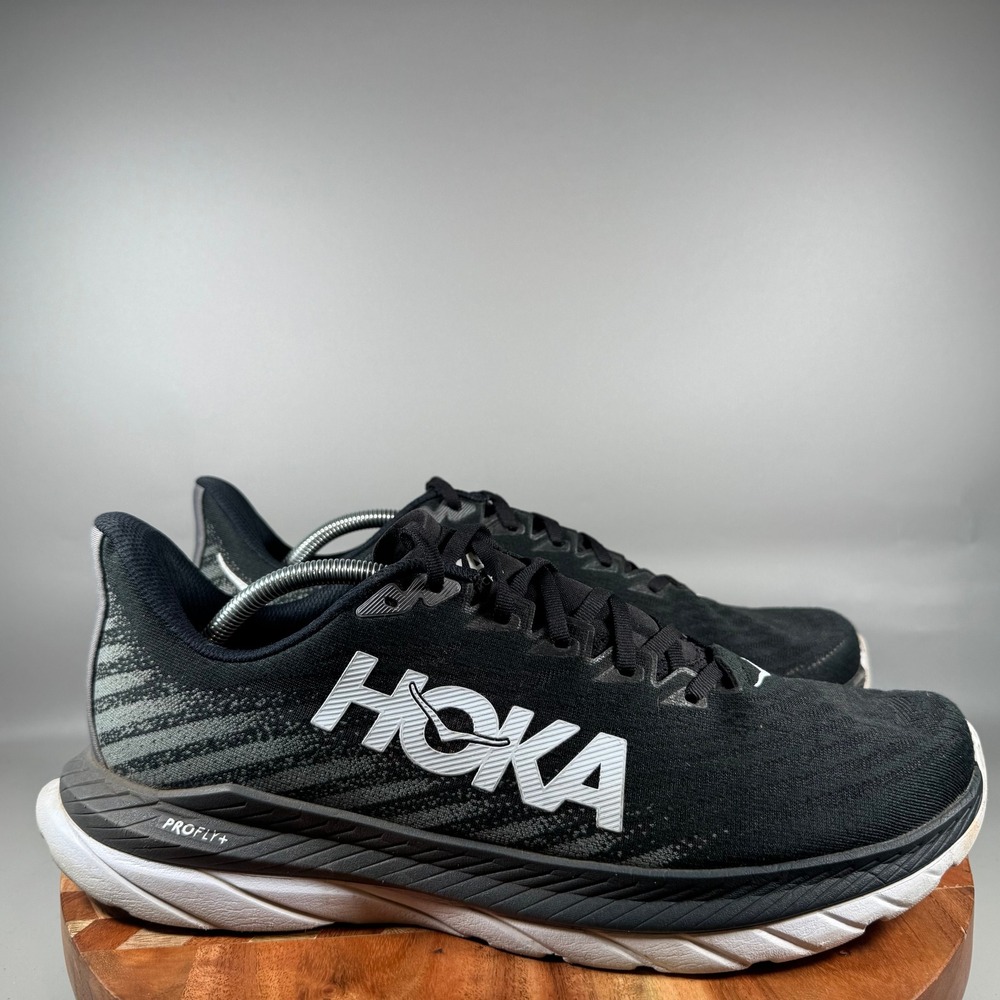 Hoka One One Mach 5 Mens Running Shoes Black Castlerock 1127893 Size 13 D
